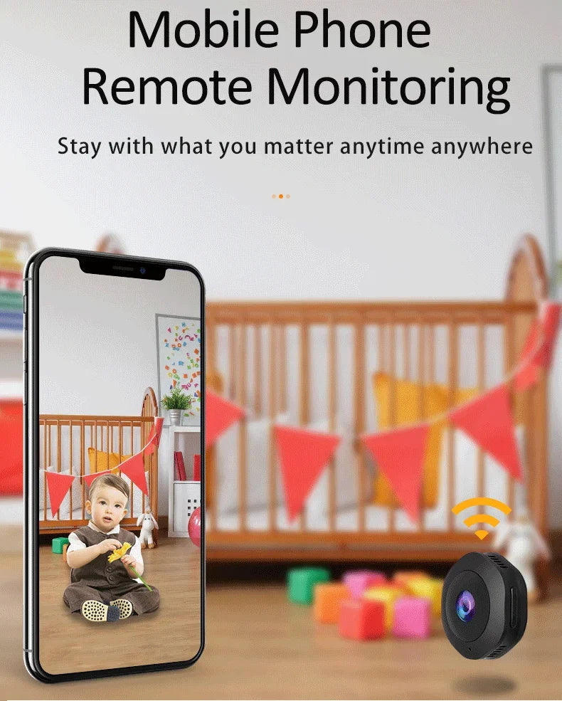 Mini IP Camera HD 1080P Covert Small Nanny Cam Video Voice Recorder Indoor Portable  Security CCTV Camera for Home and Office