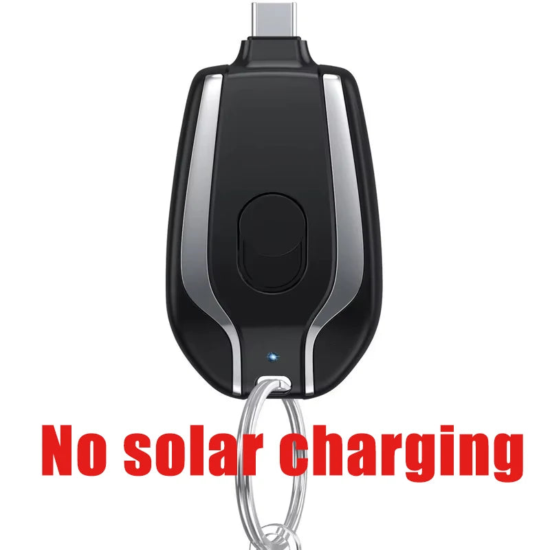 Emergency Solar Mini Portable Power Bank Keychain Portable Charger Small Outdoor Camping External Battery For iPhone and Xiaomi