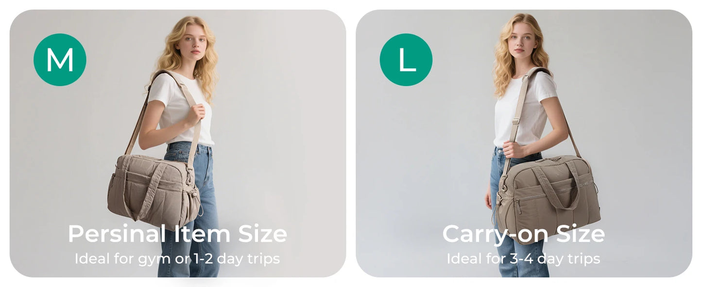 BAGSMART Women Duffle Bag for Travel with Wet Pocket Lightweight Water Resistant Carry on Weekender Gym Bag