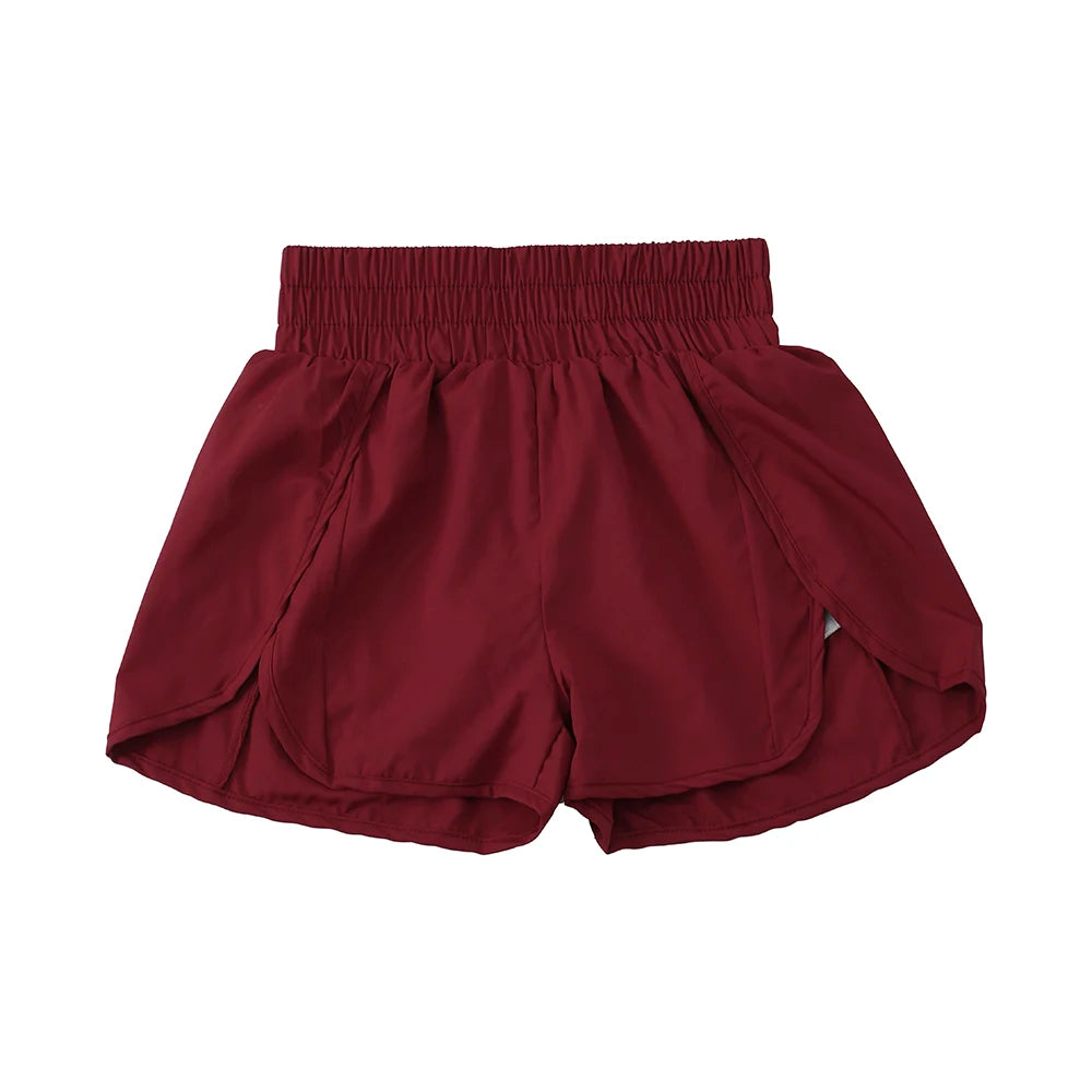 Women's Running Shorts High Waisted Athletic Shorts Sport Short Gym Elastic Fitness Workout Shorts Quick Dry Woman Clothes
