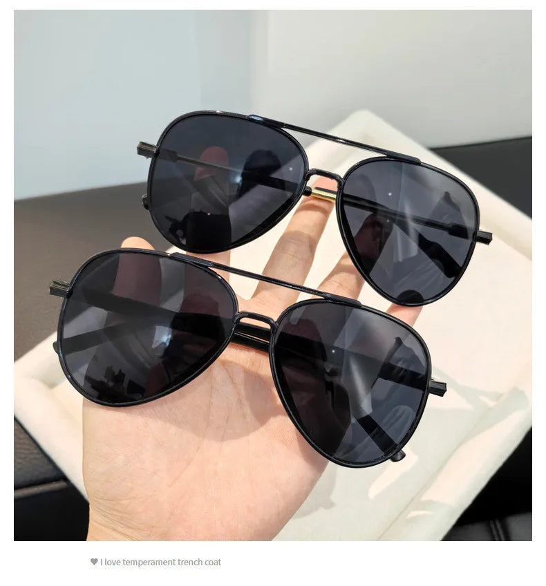 Classic Sunglass for Men Aviator Oversized Frame Outdoor Sports Anti-UV Driving Sunglasses Glasses UV400 Wome Eyewear