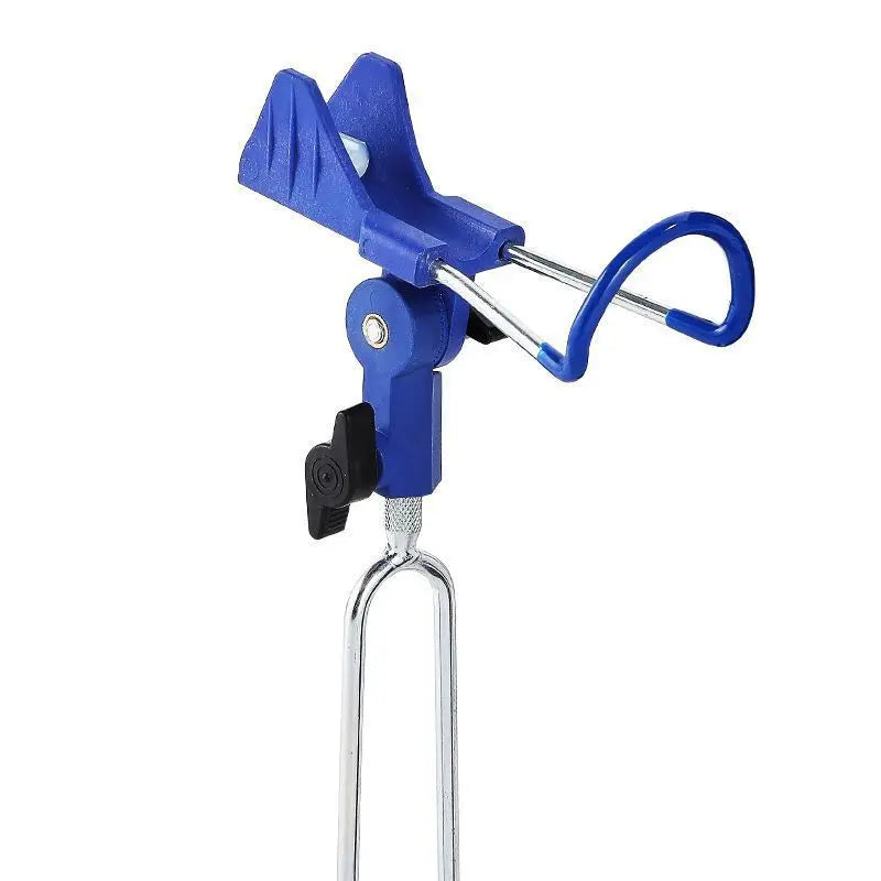 360° Adjustable Fishing Rod Holder, Heavy Duty Portable Foldable Stand with Ground Spike for Bank & Catfishing, Rust-Proof