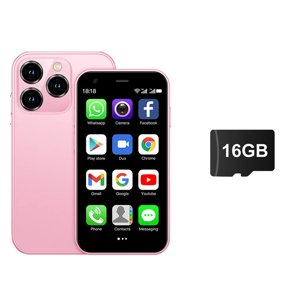 Hot Selling Mini Smartphone 3G WCDMA 3.0"Display Dual SIM Android System WiFi GPS 2GB+16GB Play Store Small Portable Smart Phone