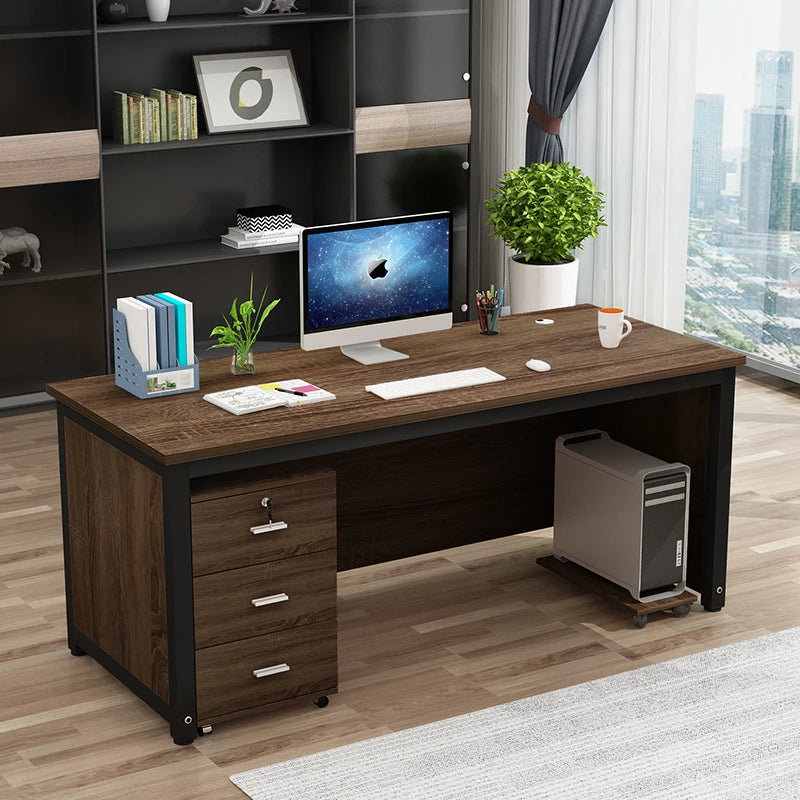 Simple Modern Office Desk Drawers Computer Study Conference Office Desk Reception Bedroom Scrivania Da Ufficio Furnitures