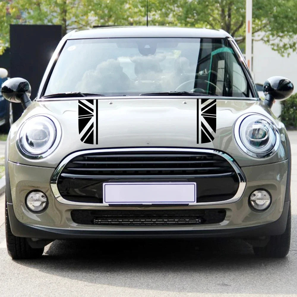 For Mini Cooper F54 F55 F56 F60 R53 R55 R56 R60 R61 Clubman Countryman Car Hood Engine Sticker Tuning Cover Car Accessories