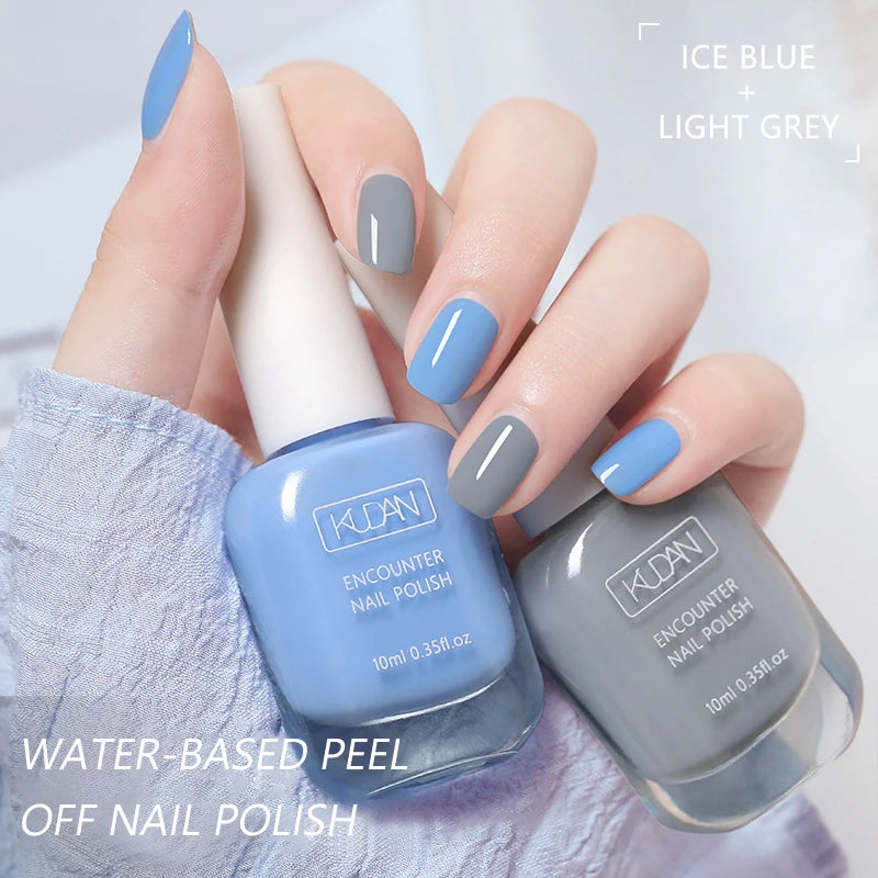 6Pcs/Set 10ml Nude Pink Nail Polish Water-Based Nail Polish Odorless Fast-Drying,No Need To Bake, Suitable For All Seasons Salon