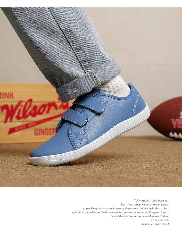 Mens/Women Barefoot Walking Shoes Wide Toe Zero Drop Minimalist Shoes Leather Comfortable Casual Shoes for Gym Driving Office