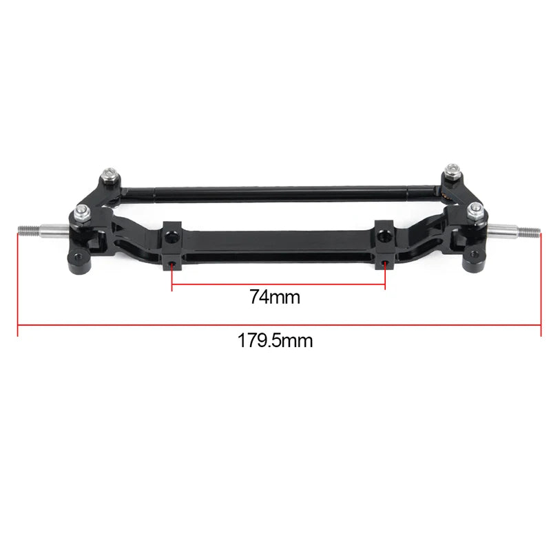 1:14th Scale Metal No Power Steering Axle for Tamiya RC Truck Tipper SCANIA 770S 56368 VOLVO ACTROS BENZ MAN LESU Model Car DIY