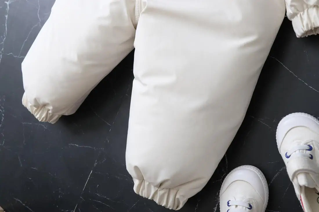 Pink Warm and Thick Boys and Girls Ski Velvet Lining Clothes Jumpsuit  2025 Winter New Children's Clothing Jumpsuit 1-5Y Parka