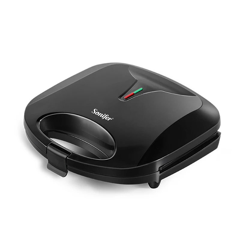 Electric Triangle Sandwich Maker Panini 750W Cooking Kitchen Appliances Breakfast Waffles Machine Non-stick Iron Pan Sonifer