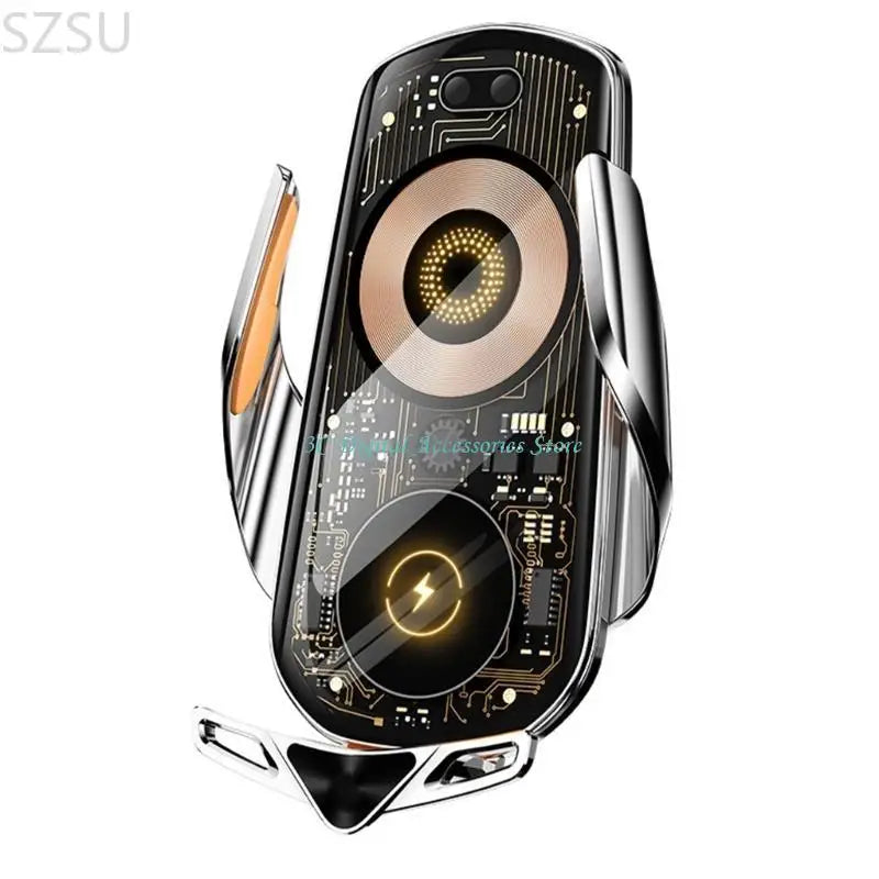 SZSU Car Interior Wireless Phone charging Stand Multifunction Wireless Car Phone Holder