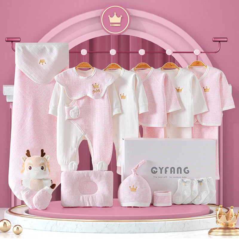 Newborn Baby Clothing 15/18/20 Pieces/0-3Months 100%Cotton Kids Clothes Suit Unisex Infant Boys Girls Clothing Set Without Box