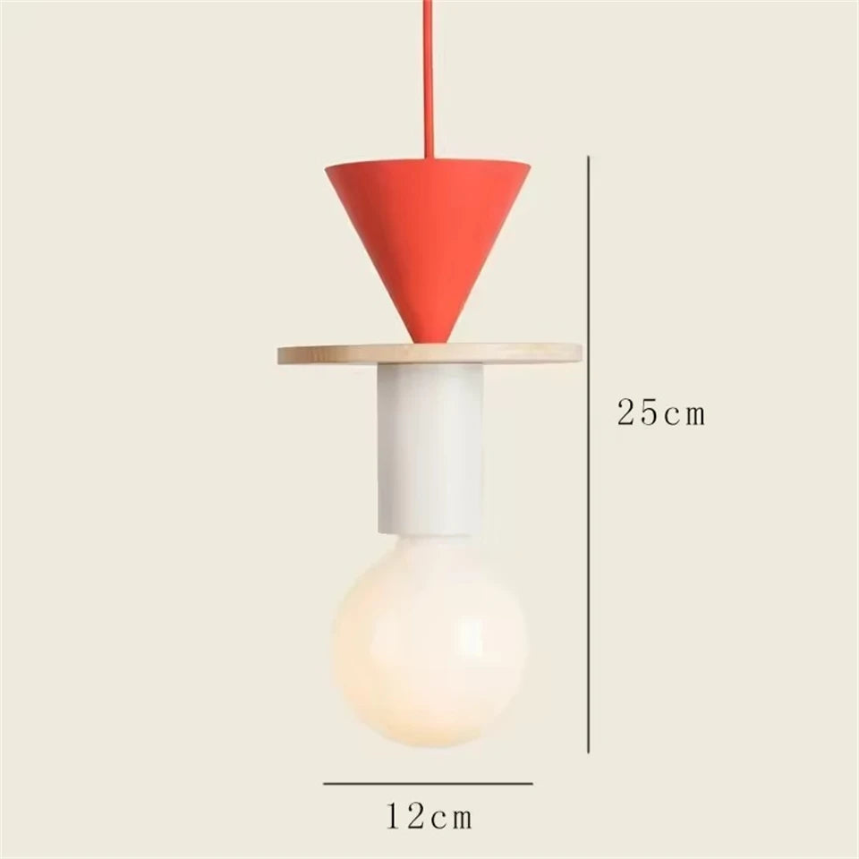 Modern Lustre Grain Ceiling Pendant Lamp Nordic Wood LED Pendant Lights Kitchen Restaurant Home Decor Hanging Lamp Light Fixture