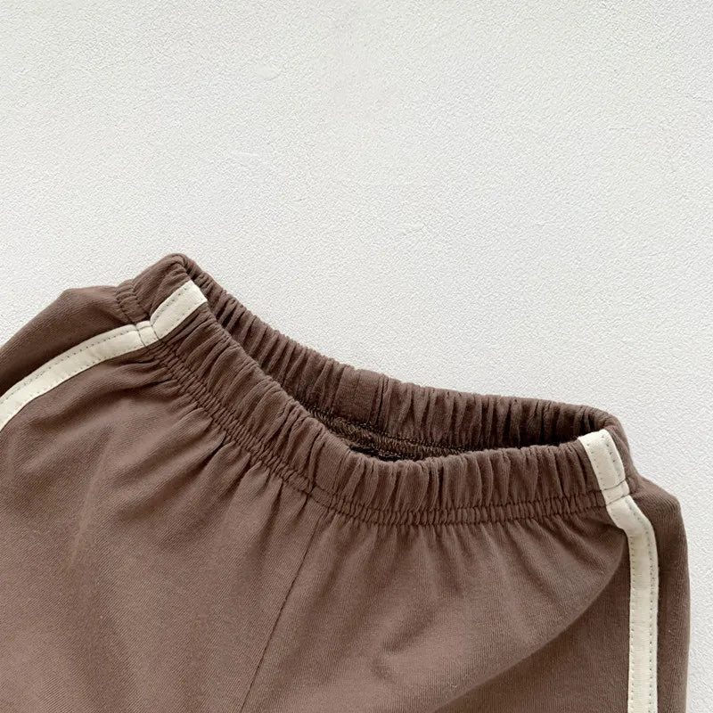 Fashion Summer Baby Girl Boy Outfits Print Sleeveless Top + Shorts Infant Boy Clothes Sets