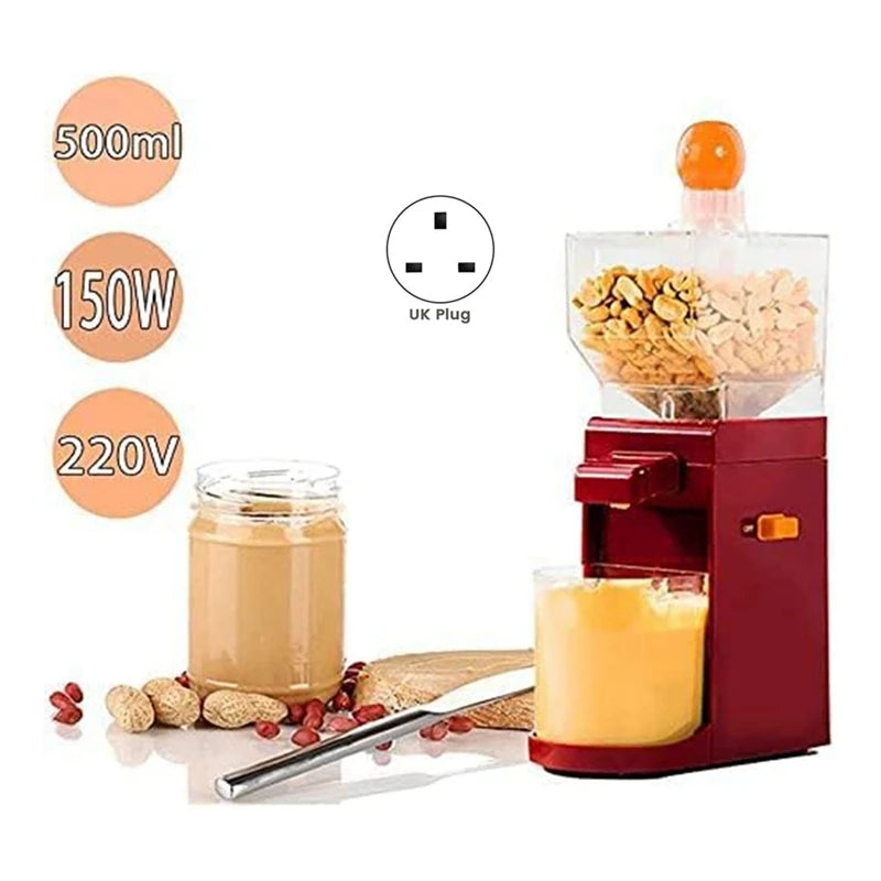 Electric Peanut Butter Maker Machine,Sesame Sauce Nut Grinder,Automatic Milling Grinding Machine,For Grinding Easy To Use