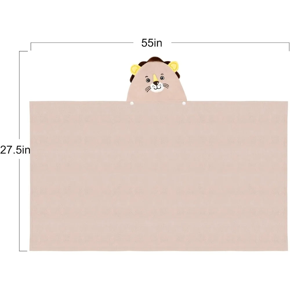 Baby Hooded Bath Towel,Ultra Soft and Absorbent Toddlers Bathrobe,Coral Velvet Thickened Bathrobe,Newborn Blanket Shower Gifts