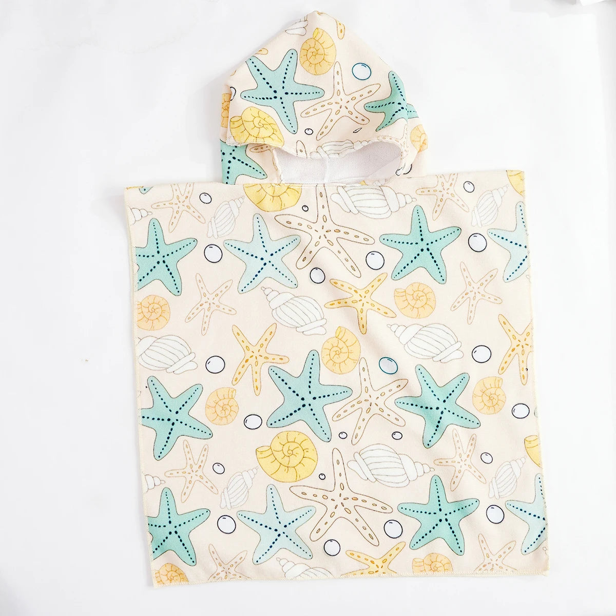 Kangobaby Hooded Bathrobe, Children's Soft Plush Warm Printed Bathrobe Pajamas, Suitable for Children Aged 1-5 Years Old