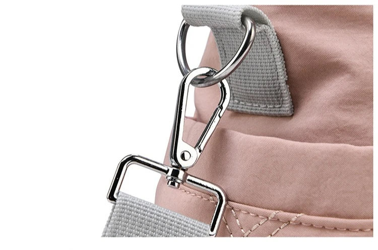 Personalized Name Simple Mommy Bag Large Capacity Solid Color Single Shoulder Crossbody Bag Baby Diaper Storage Bags