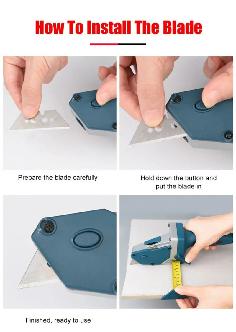 Hand Tools Plasterboard Edger With 5M Tape Measure Drywall Cutting Carpentry Tool Gypsum Board Cutter Cardboard Scriber