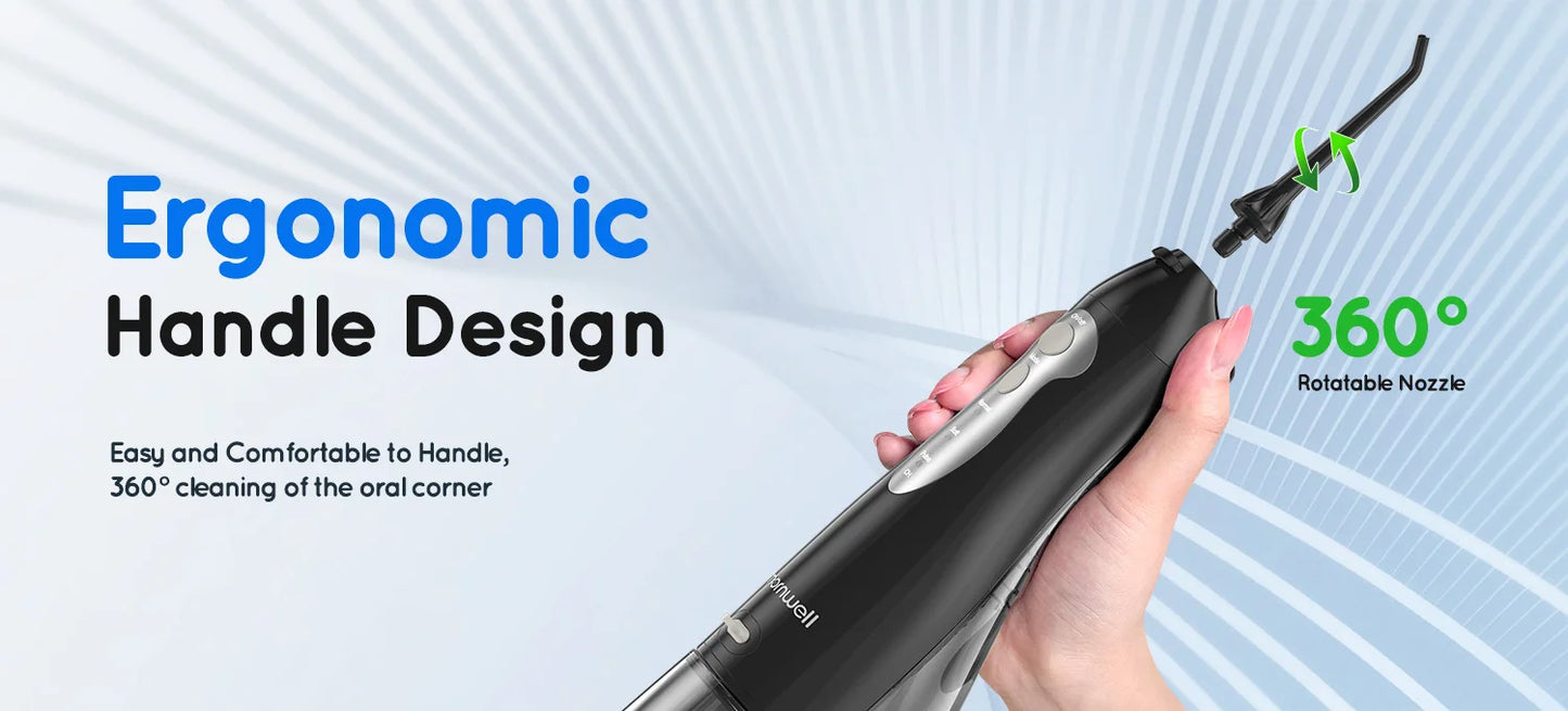 Water Dental Flosser Cordless Oral Irrigator with 300ml 5 Tips 4 Modes USB Charger Portable Travle Irrigation Dental Cleaner
