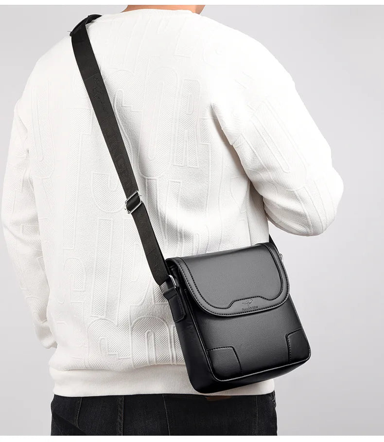 Luxury Brand Men Leather Shoulder Bags Waterproof Business Handbag Travel Tote Crossbody Cross Body Messenger Bag Pack For Male