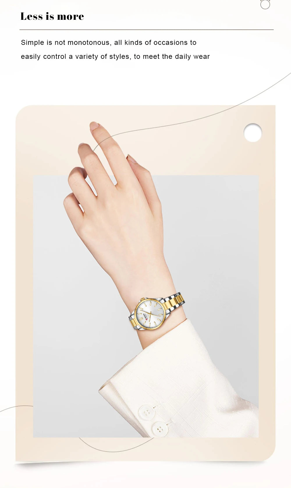 CURREN Exquisite Minimalist Women Watch Luxury Fashion Stain Steel Ladies Waterproof Quartz Wristwatch Rose Gold Female Clock