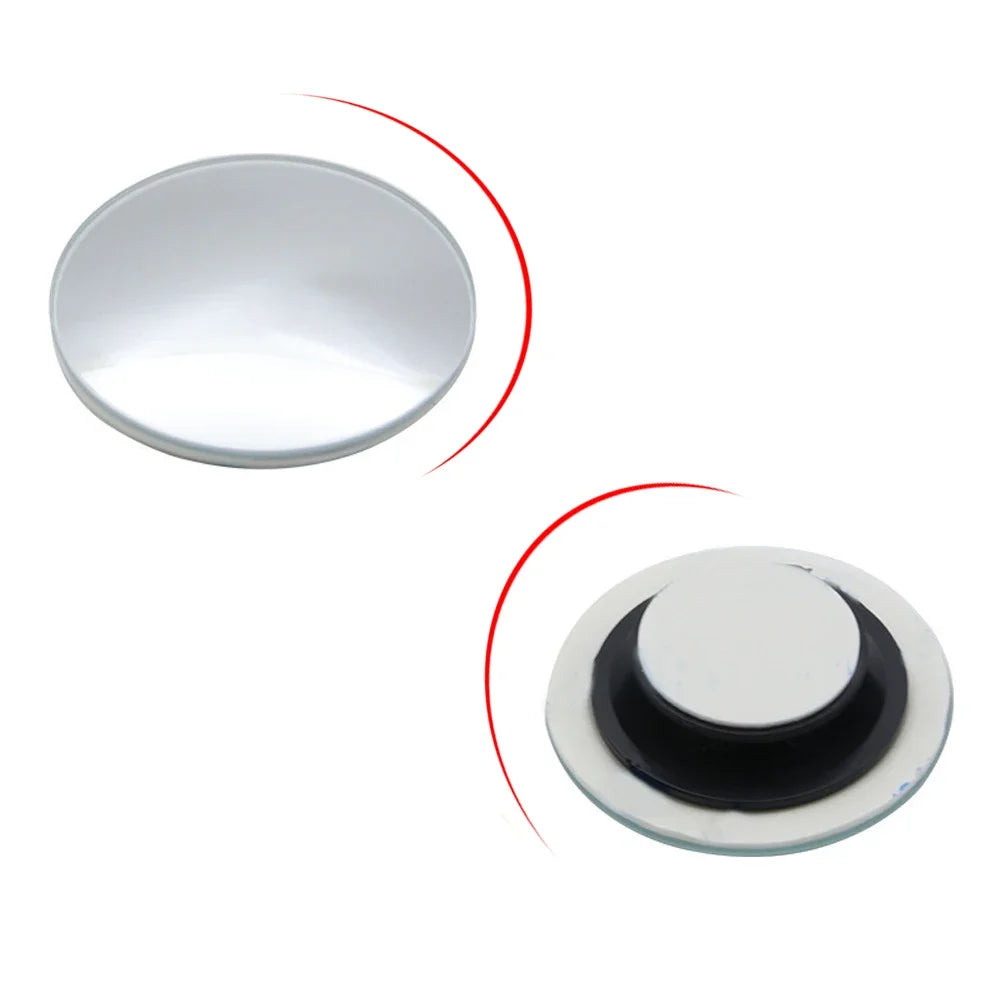 1 Set 5cm Universal Car 360 Blind Spot Side Mirror Stick on Glass Adjustable Safety Lens Security Protection Car Accessories