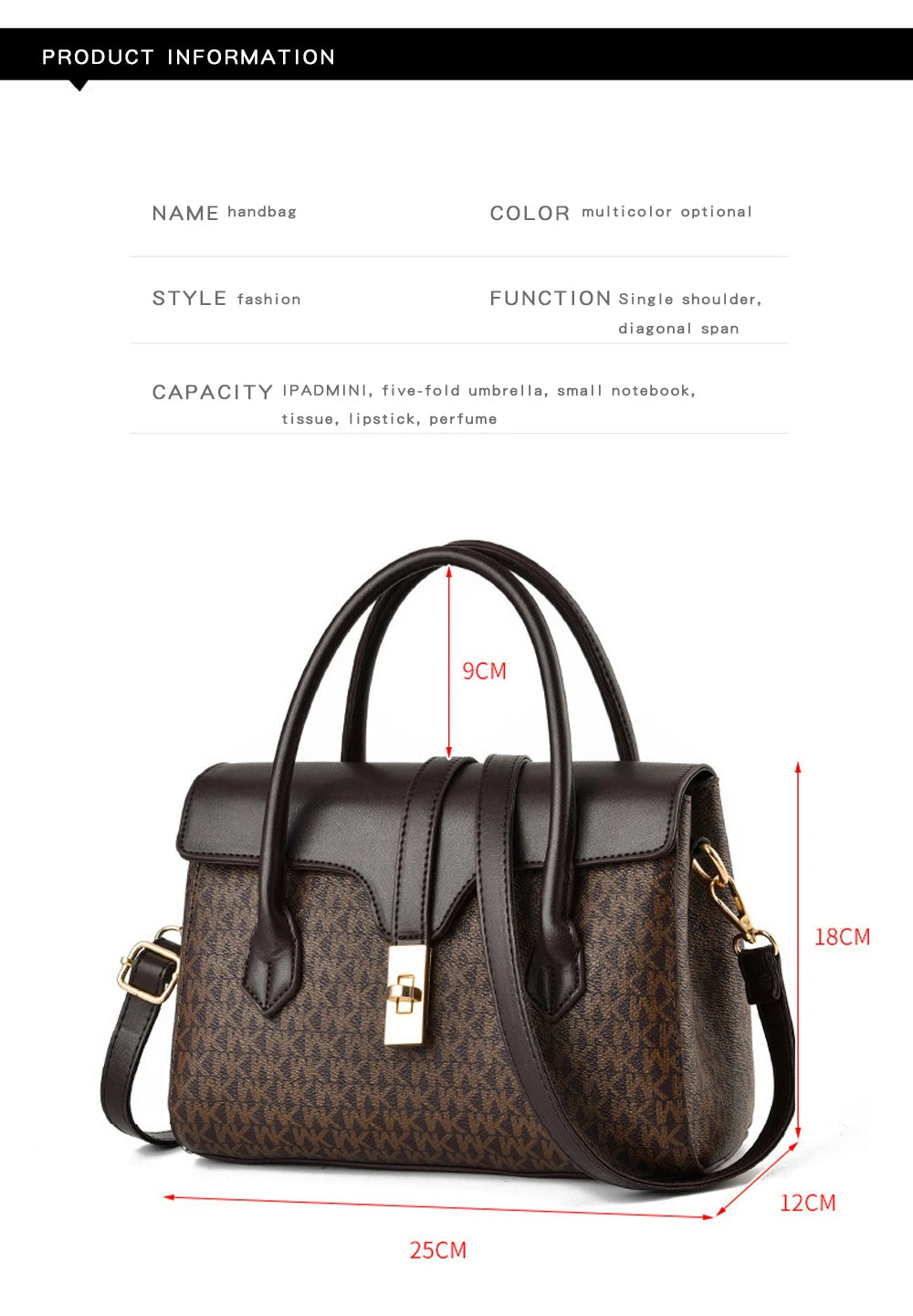 Fashion Luxury Design Shoulder Bag Womens Handbag New Trend Ladies Lady Tote Bags Print Pu Leather Shoulder Cross Bag For Woman