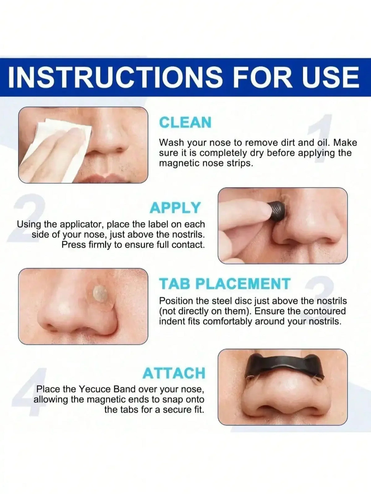 Physical Nasal Dilator Set, Anti-Snoring Nose Clips with Nasal Strips, Widen Nasal Passages & Boost Airflow, Improve Night Breathing for Better Sleep Quality