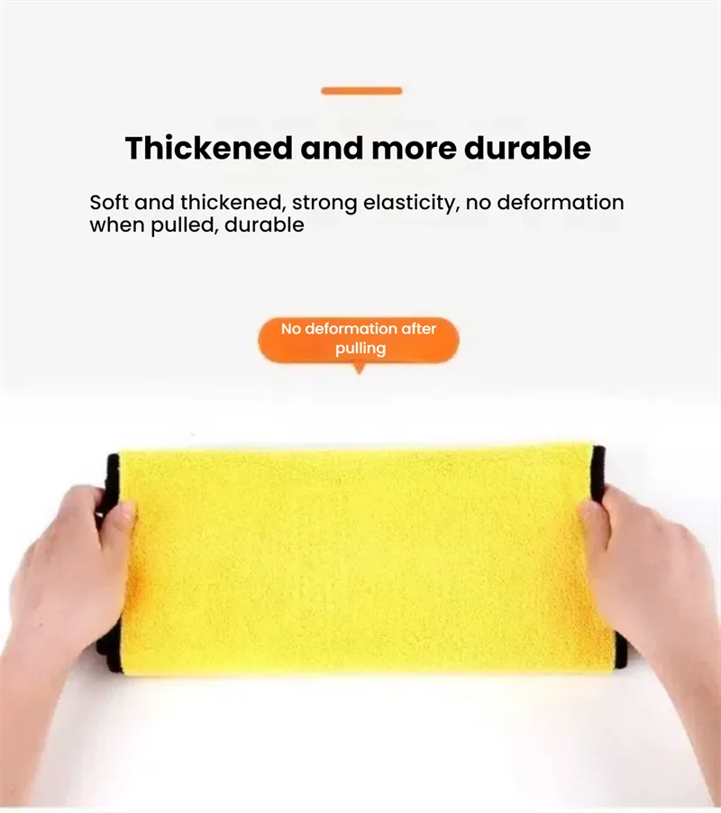 High Quality Microfiber Car Wash Towel Absorbent, Scratch - Free Cleaning Cloth for Drying & Auto Detailing - Ideal for Car Care