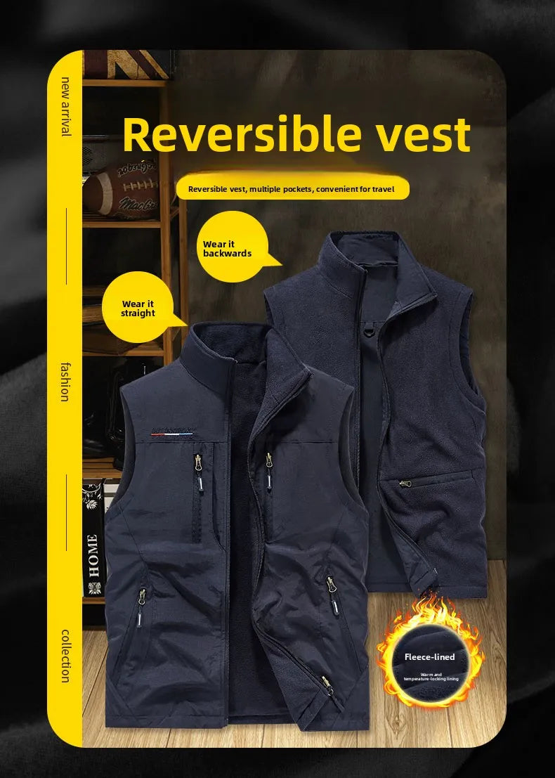 Multi-pocket Vest, Outdoor Activities, Rock Climbing, Hiking, Camping, Fishing, Mountain Climbing, Traveling, Photography, Vest