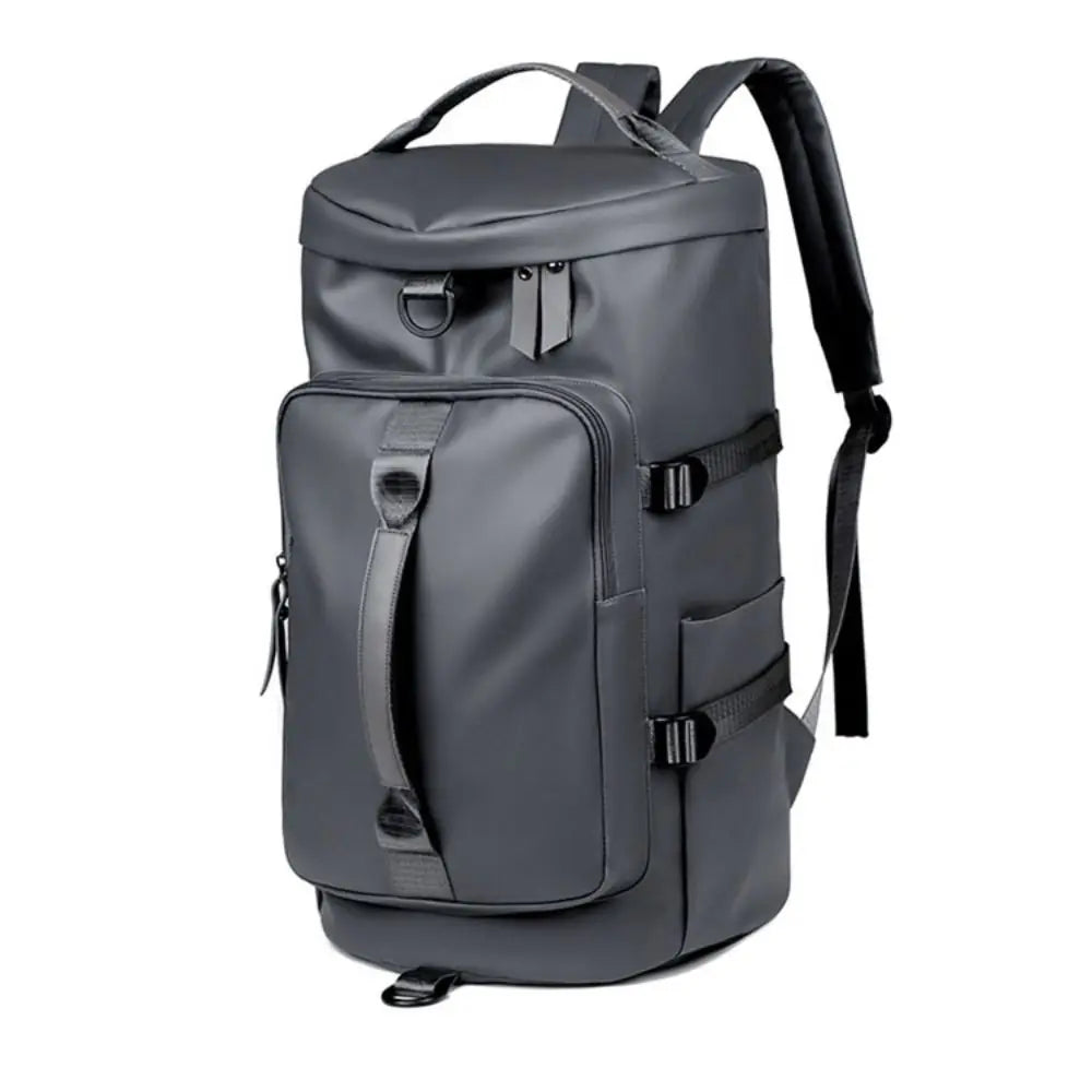 Large Capacity Sports Gym Bag Waterproof Multipurpose PU Leather Backpack Storage Pack Dry Wet Separation Travel Shoulder Bag