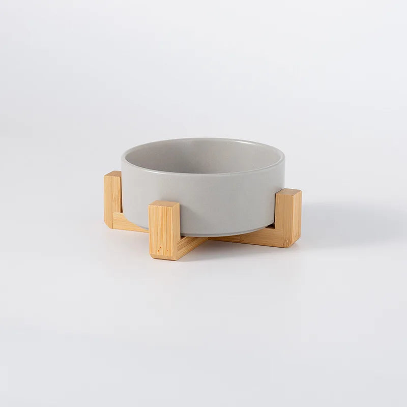2026 Double Pet Bowl  Elevated Food Water Feeder For Cats And Dogs Neck Protection Simple Style Pet Supplies