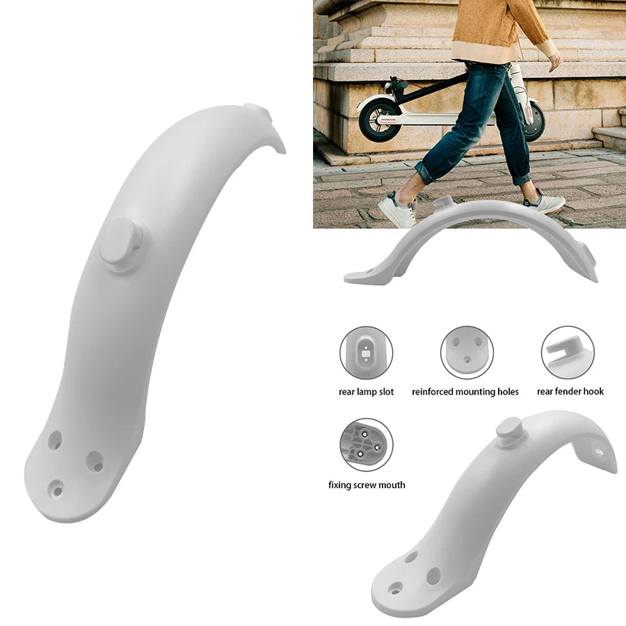 For Xiaomi Mijia MI M365 1S M187 Pro E-Scooter Tire Splash Fender with Rear Taillight Front Back Guard Mudguard screw line Parts