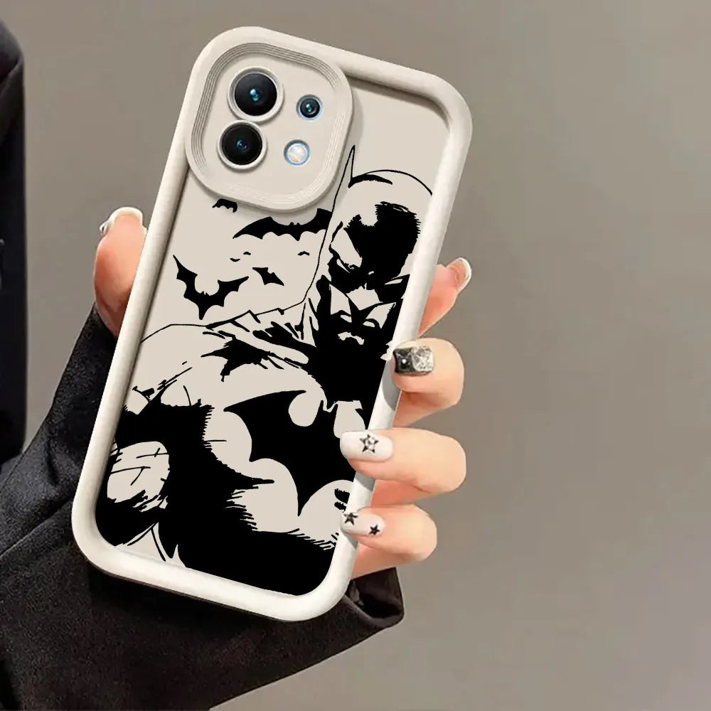B-Bats-Mans Marvel Bat Phone Case for Xiaomi Mi 13T 14 T 15 15T Pro 17 Ultra Poco M7 M8 F8 F7 X6 X7 X8 Pro Max Shockproof Cover
