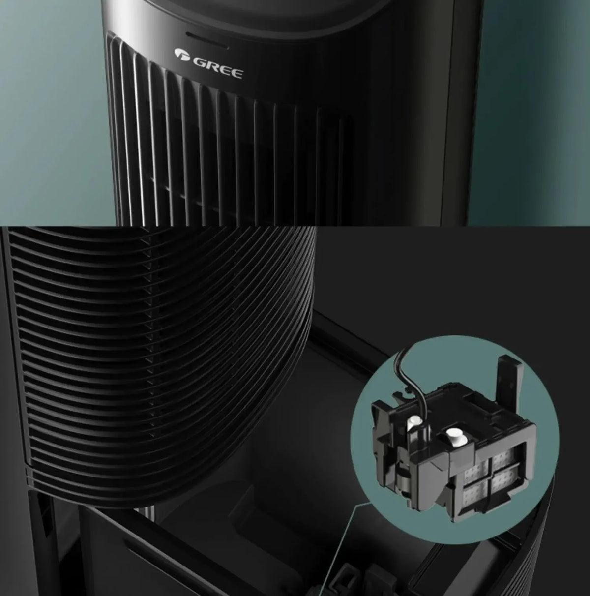 220V Gree air conditioning fan, air cooler, household mobile tower water small air conditioning fan AF