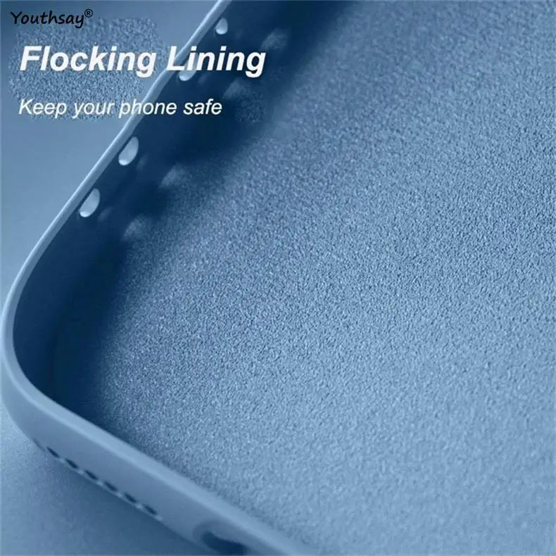 For Samsung Galaxy A55 5G Liquid Silicone Case Samsung Galaxy A55 Cover Funda Coque Soft TPU Phone Bumper Samsung Galaxy A55