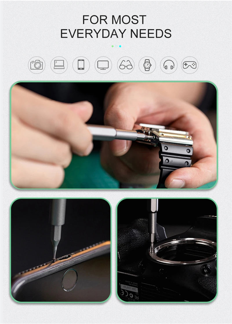 63 In 1 Screwdriver Set Precision Magnetic Screw Driver Bits Torx Hex Bit Handle Mobile Phone Repair Screwdrive Kit Tools