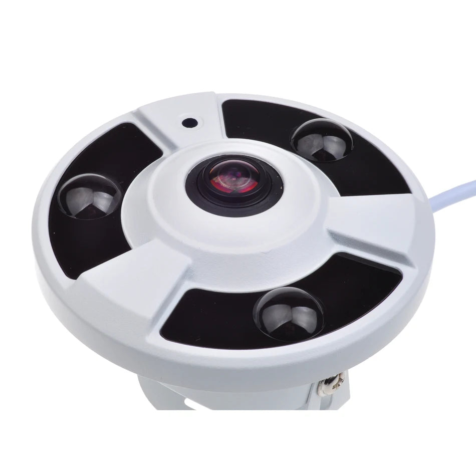 Gadinan Indoor AHD 5MP Camera 1.7mm Lens 360 Degree View Panorama Security Camera FishEye IR 10m Metal