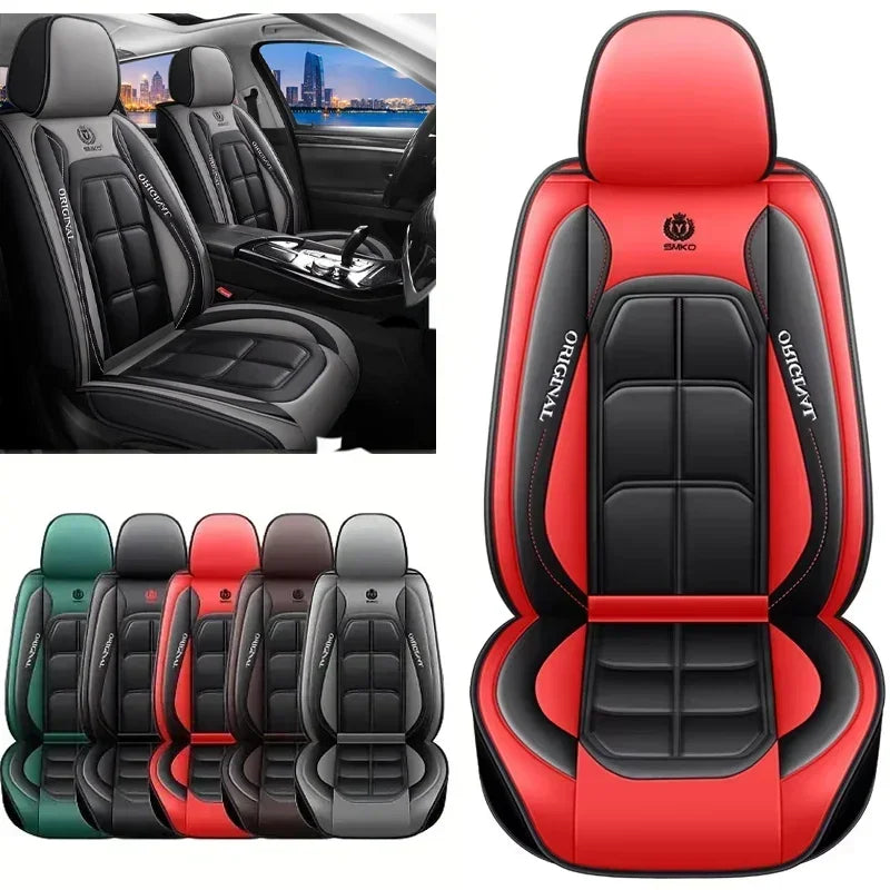 Car Seat Cover Set, 5 Colors , Universal Fit, Full Coverage, Stylish & Durable, Enhance Car Interior Accessories