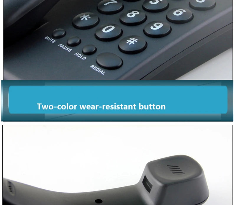 Corded Phone Landline Telephone with Mute, Pause, Hold, Redial, Desktop Phone Landline Радиотелефон for Home, Hotel, Office
