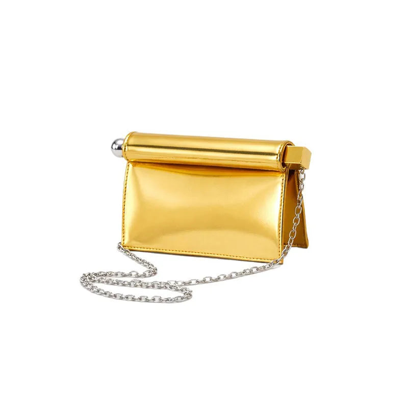 Luxury Designer Handbag for Women New Fashion Take-out Clutch with Metal Dreses Purses Prom Bag for Ladies Crossbody Bag