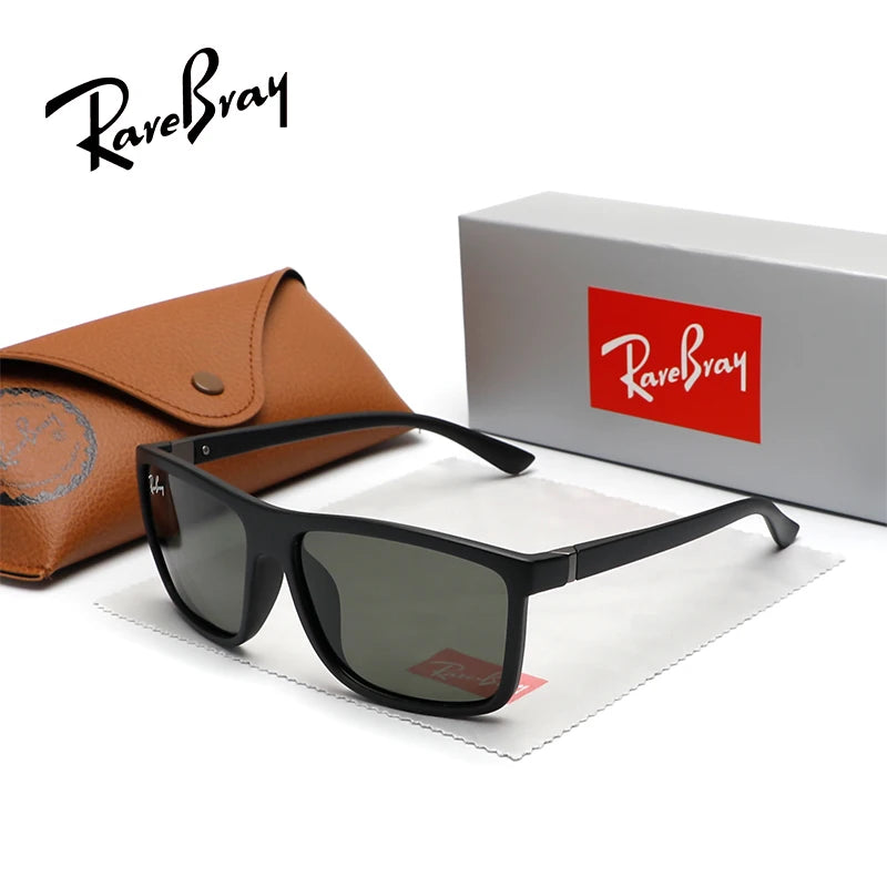 RareBray New Fashion Men Women Sunglasses Polarized Trendy Driving Outdoor Fishing UV400 Anti-glare Square Frame Eyeglasses