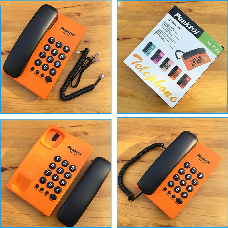 Corded Phone Landline Telephone with Mute, Pause, Hold, Redial, Desktop Phone Landline Радиотелефон for Home, Hotel, Office
