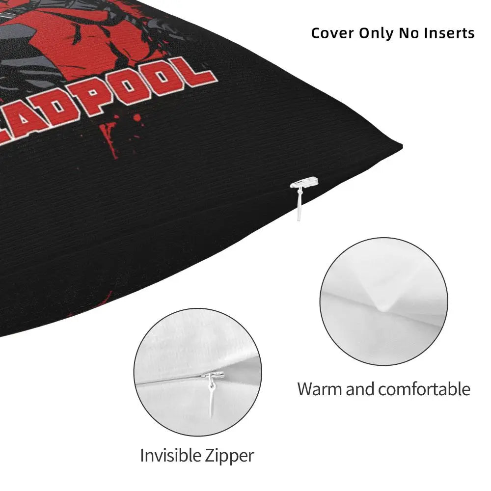 Custom Deadpool Wolverine Cartoon Manga Cushion Cover Soft Cute Pillows