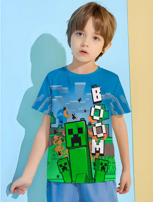 New Summer T-shirts for Children Hot Game Print Kids  Clothes 3D Print  Boy Child Tee Casual fashion Shirt