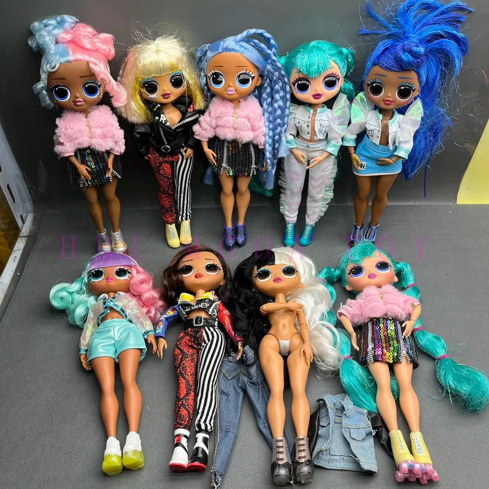 Original 24cm OMG multi-style big sister fashion dressup girl DIY holiday gift doll toy