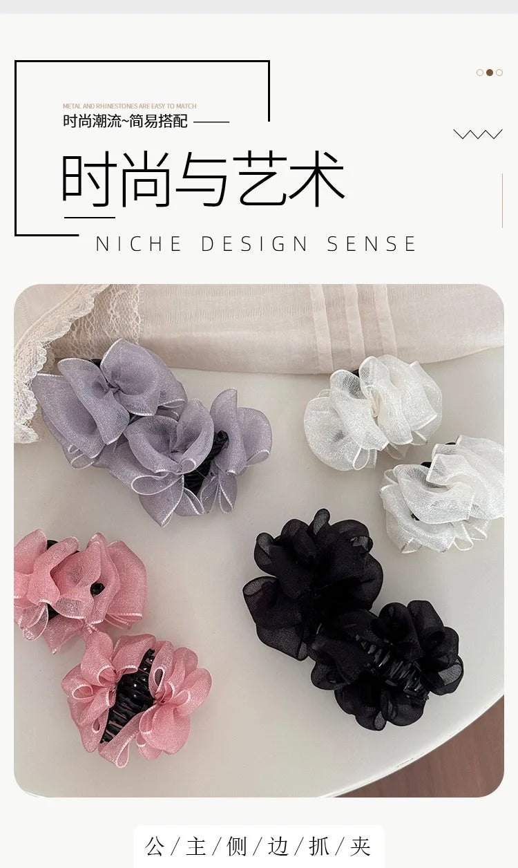 Hair accessories for women girl claw clip pin bow Crab popular leading fashion cute Kawaii sweets kpop new in fairy 2025 vintage