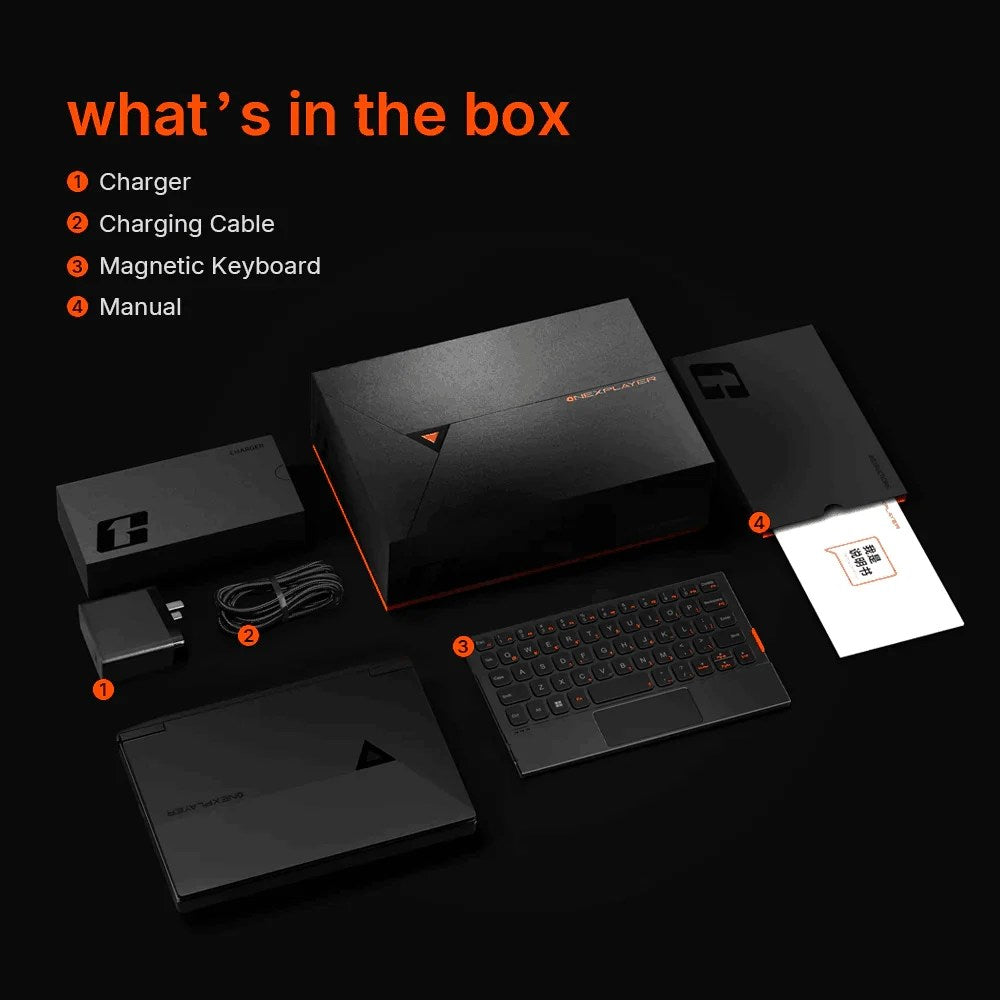 OneXPlayer G1 Gaming Laptop AMD Ryzen AI 9 HX 370 &amp; Intel Core Ultra 7 255H Portable 8.8 Inch 144Hz Dual-Mode Keyboard Computer