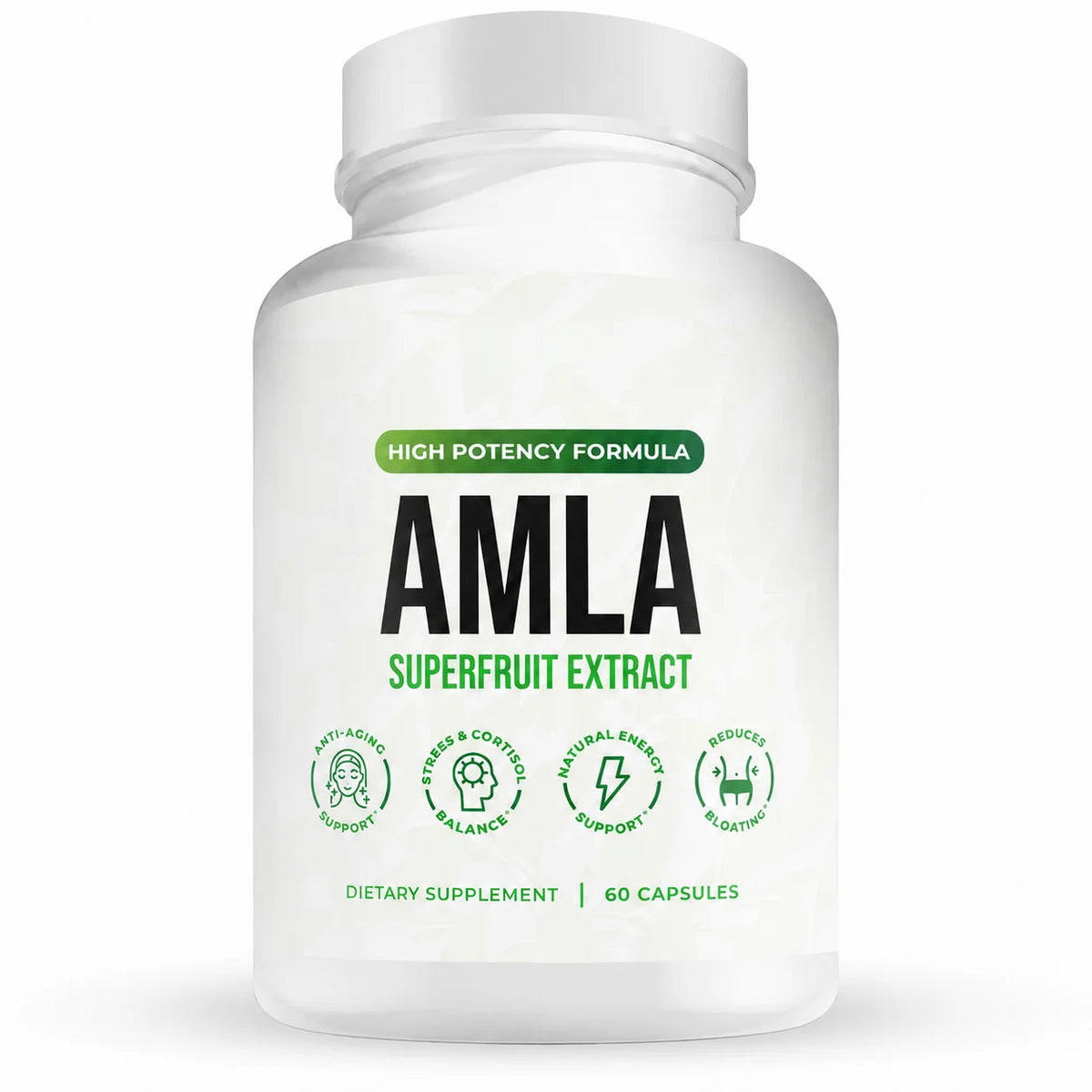 Amla Fruit Extract 1000mg Capsules Superfruit Supplement Energy Support 60 Capsules 30 Servings Vegan Non-GMO Gluten Free
